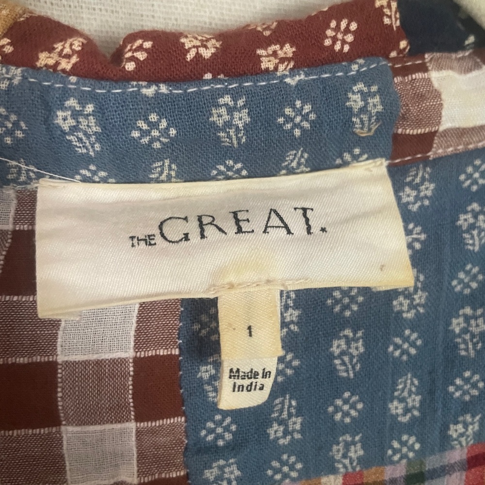 The Great. Multicolor Patchwork Shirt - image 3